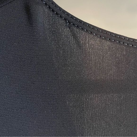 BCBGMaxAzria Faux Wrap Black Dress Surplice Neckline | SZ XS - Picture 13 of 14